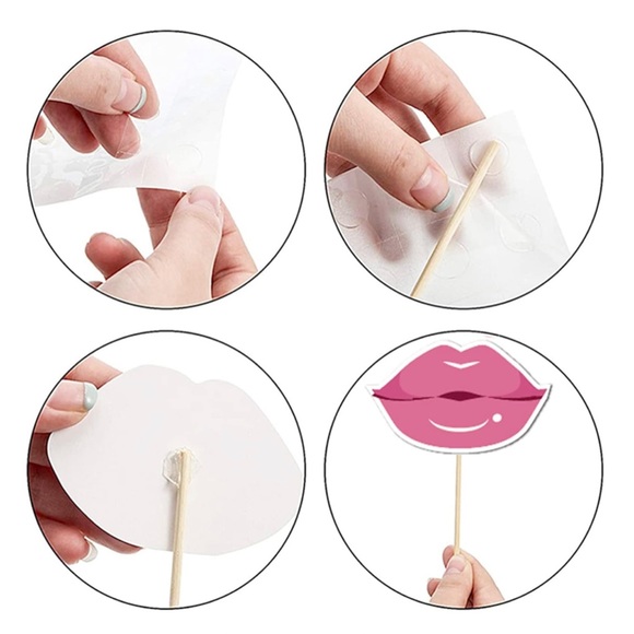 32 piece Wedding, bridal, engagement Photo Booth Props - Picture 2 of 3